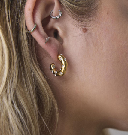 Candy Dot Hoops