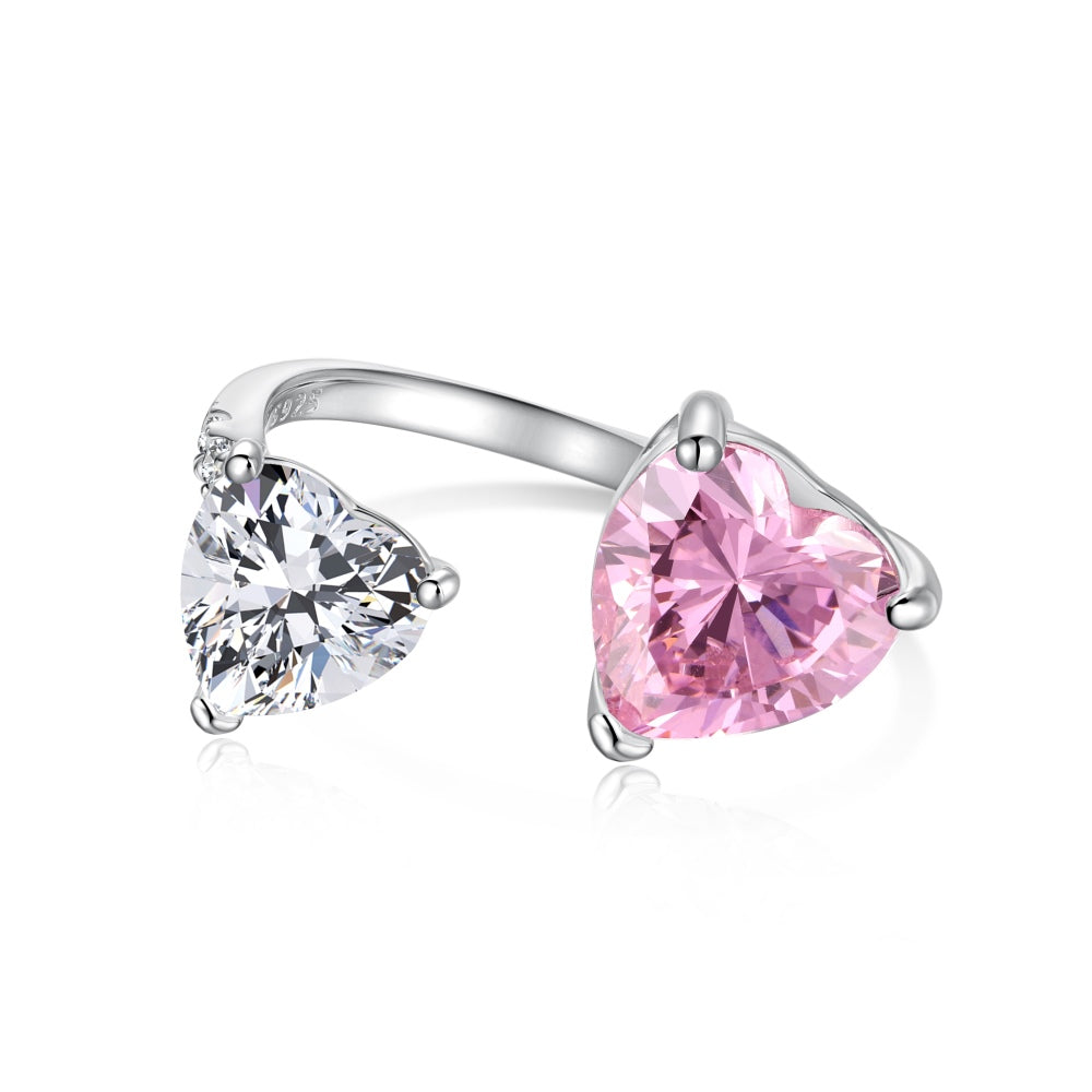 Pink Heart 2 stone