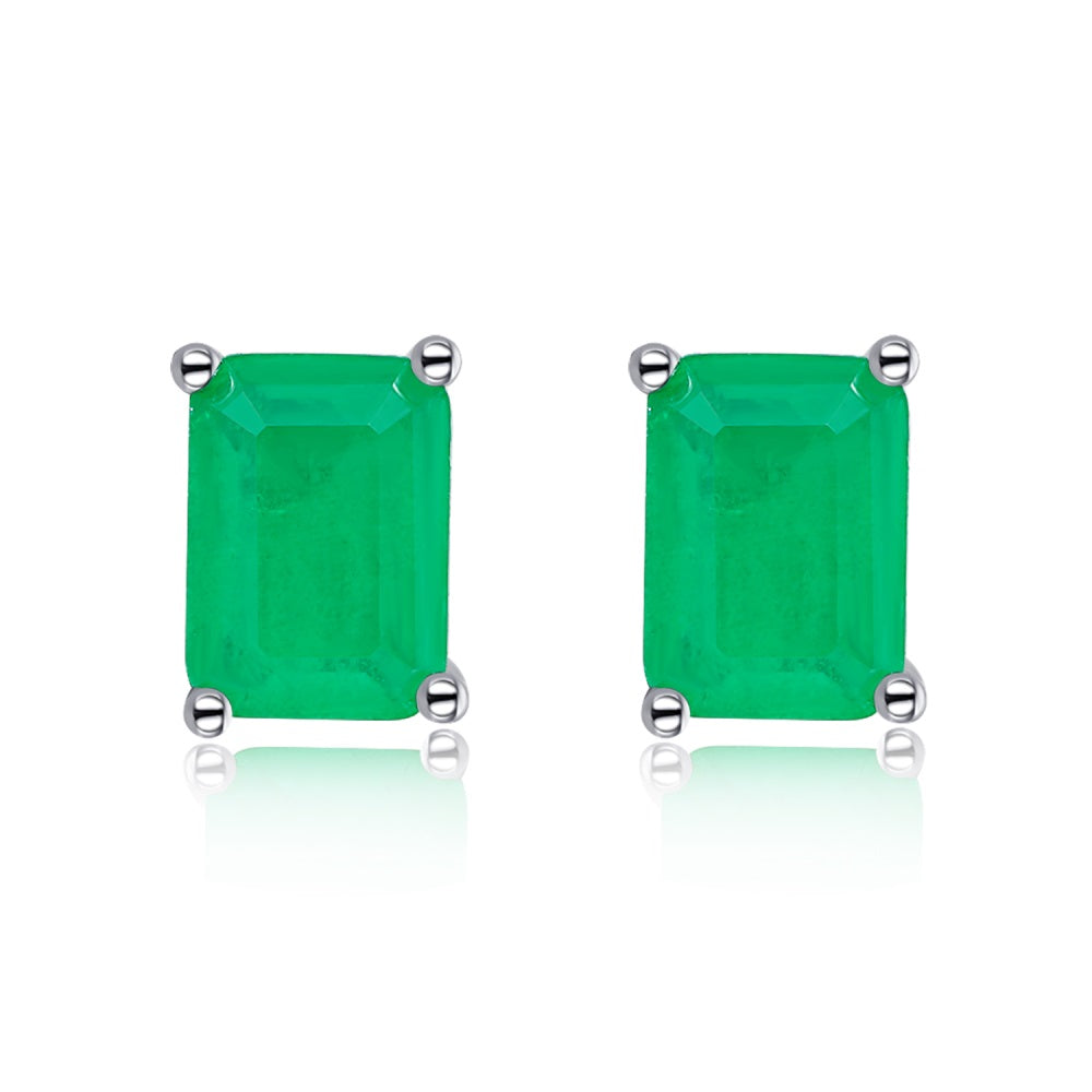 Emerald Green Studs