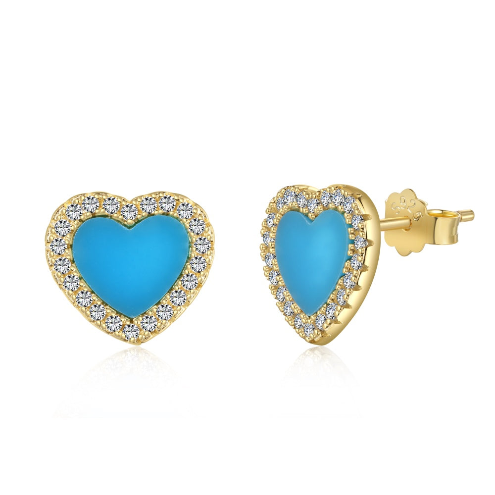 Turquoise Hearts