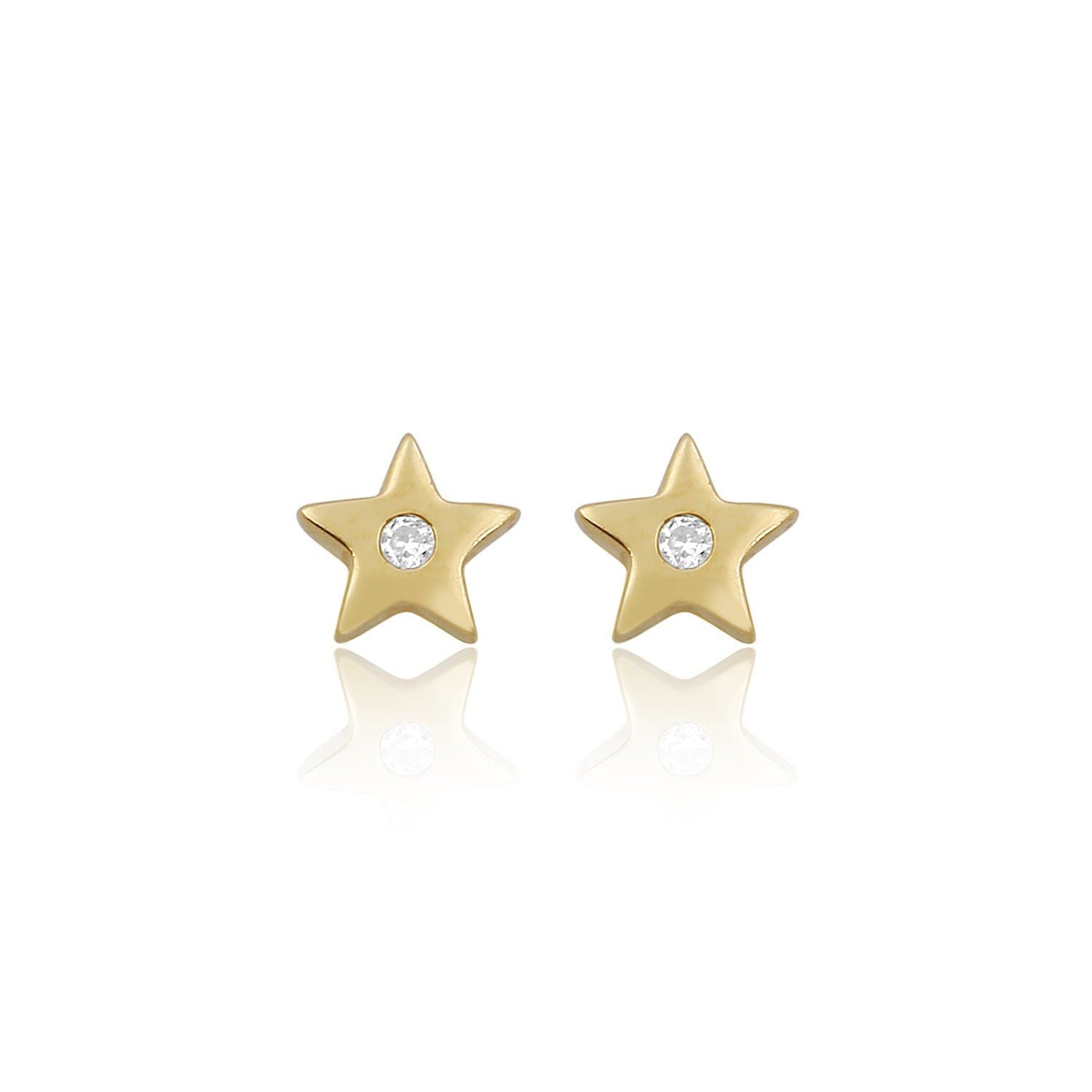 14k Star Studs