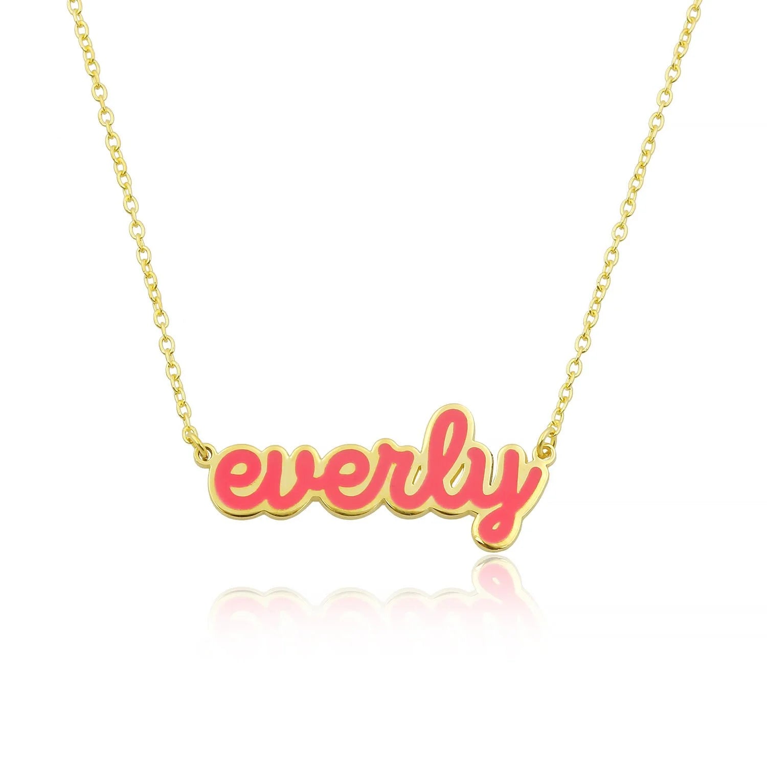 Enamel Name Necklace